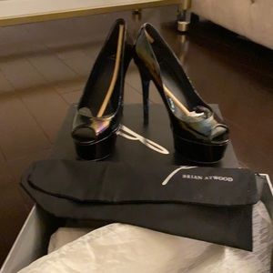 B by Brian Atwood Bambola peeps toe pump